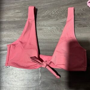 Pink swimsuit top